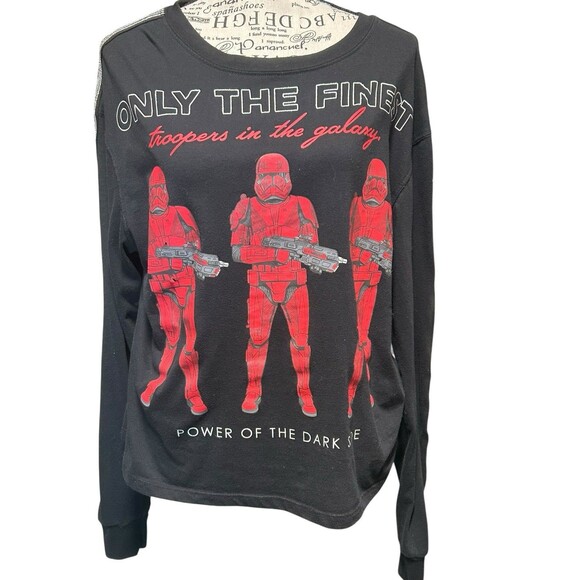 Lucasfilm Ltd. Tops - STAR WARS Women's Long Sleeved Shirt With Red Storm Troopers Size XL  In Black